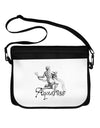 Aquarius Illustration Neoprene Laptop Shoulder Bag-Laptop Shoulder Bag-TooLoud-Black-White-One Size-Davson Sales