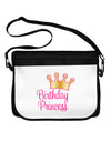 Birthday Princess - Tiara Neoprene Laptop Shoulder Bag by TooLoud-Laptop Shoulder Bag-TooLoud-Black-White-One Size-Davson Sales