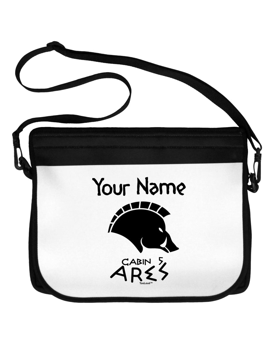 Personalized Cabin 5 Ares Neoprene Laptop Shoulder Bag by TooLoud-Laptop Shoulder Bag-TooLoud-Black-White-Davson Sales