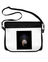 Scary Black Bear Neoprene Laptop Shoulder Bag-Laptop Shoulder Bag-TooLoud-Black-White-15 Inches-Davson Sales
