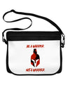 Be a Warrior Not a Worrier Neoprene Laptop Shoulder Bag by TooLoud