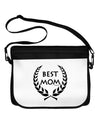 Best Mom - Wreath Design Neoprene Laptop Shoulder Bag by TooLoud-Laptop Shoulder Bag-TooLoud-Black-White-One Size-Davson Sales