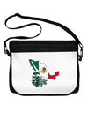 Mexican Roots - Mexico Outline Mexican Flag Neoprene Laptop Shoulder Bag by TooLoud-Laptop Shoulder Bag-TooLoud-Black-White-One Size-Davson Sales