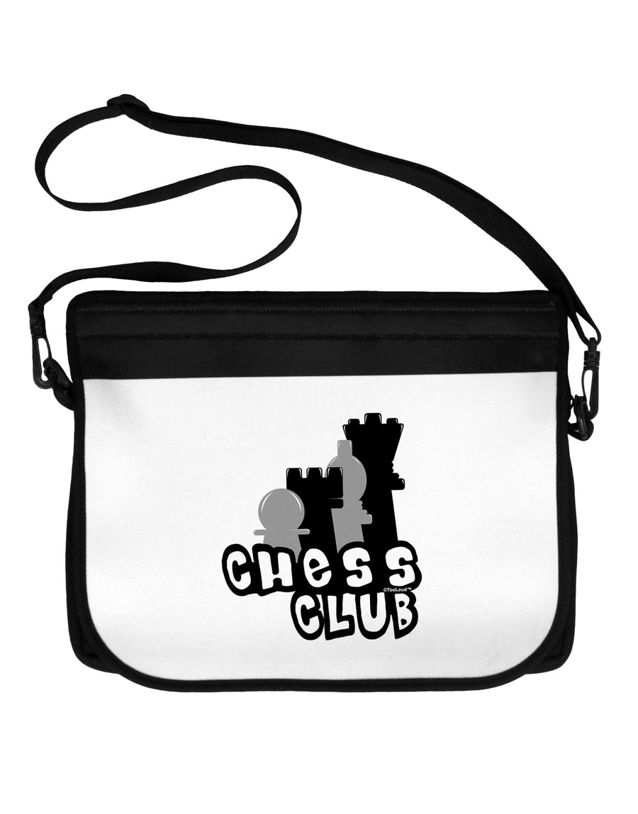 Chess Club Neoprene Laptop Shoulder Bag by TooLoud-Laptop Shoulder Bag-TooLoud-Black-White-One Size-Davson Sales