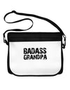 Badass Grandpa Neoprene Laptop Shoulder Bag by TooLoud-Laptop Shoulder Bag-TooLoud-Black-White-One Size-Davson Sales