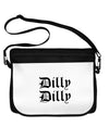 Dilly Dilly Beer Drinking Funny Neoprene Laptop Shoulder Bag by TooLoud-Laptop Shoulder Bag-TooLoud-Black-White-15 Inches-Davson Sales