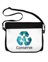 Water Conservation Text Neoprene Laptop Shoulder Bag by TooLoud-Laptop Shoulder Bag-TooLoud-Black-White-One Size-Davson Sales