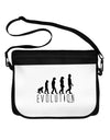Evolution of Man Neoprene Laptop Shoulder Bag by TooLoud-Laptop Shoulder Bag-TooLoud-Black-White-One Size-Davson Sales