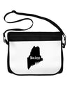 Maine - United States Shape Neoprene Laptop Shoulder Bag by TooLoud-TooLoud-Black-White-One Size-Davson Sales