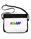 LGBT Ally Rainbow Text Neoprene Laptop Shoulder Bag by TooLoud-Laptop Shoulder Bag-TooLoud-Black-White-One Size-Davson Sales