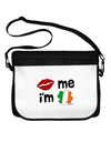 Kiss and Irish Flag Shamrock - Kiss Me I'm Irish Neoprene Laptop Shoulder Bag by TooLoud-Laptop Shoulder Bag-TooLoud-Black-White-One-Size-Adult-Davson Sales