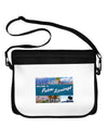 TooLoud Welcome to Palm Springs Collage Neoprene Laptop Shoulder Bag-Laptop Shoulder Bag-TooLoud-Black-White-One Size-Davson Sales