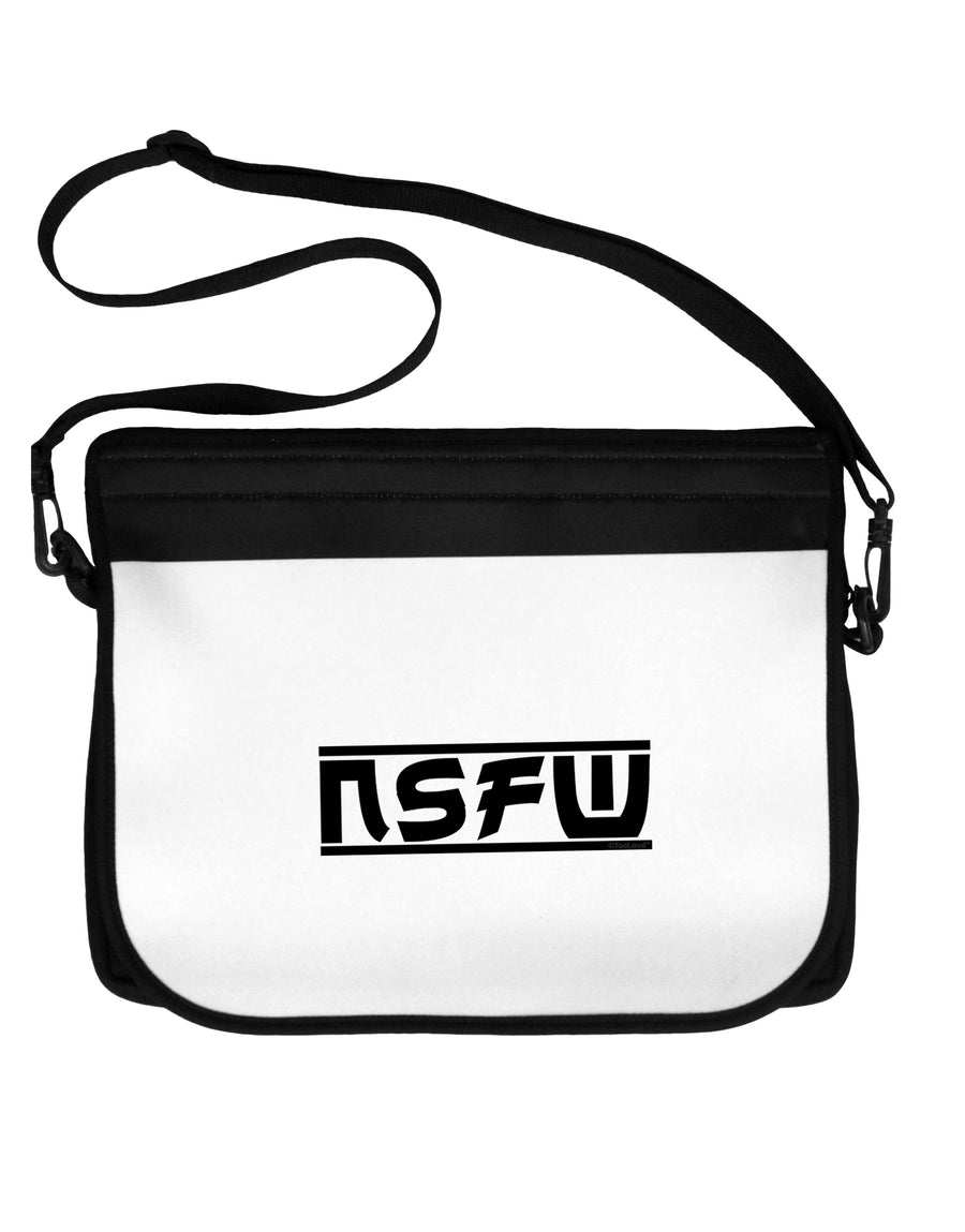 NSFW Not Safe For Work Neoprene Laptop Shoulder Bag by TooLoud-Laptop Shoulder Bag-TooLoud-Black-White-15 Inches-Davson Sales