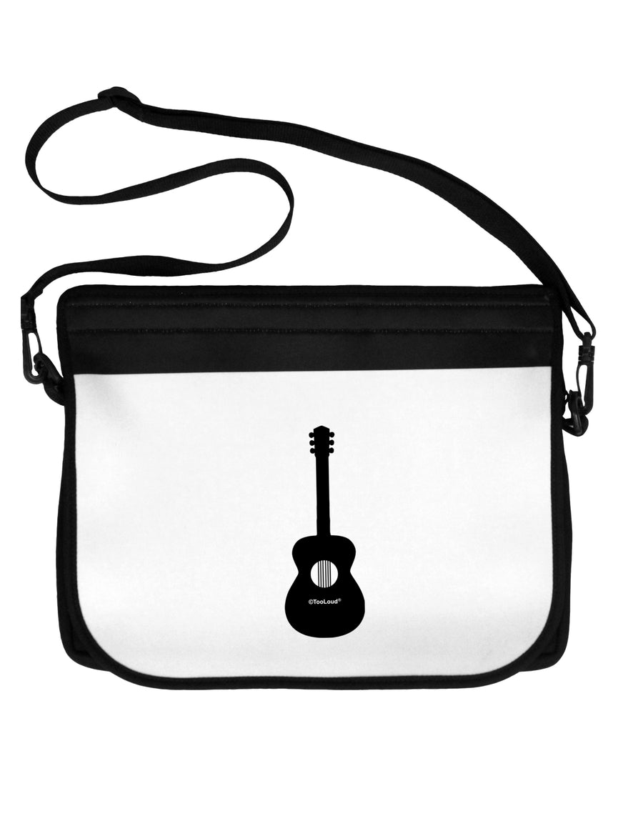 Acoustic Guitar Cool Musician Neoprene Laptop Shoulder Bag by TooLoud-Laptop Shoulder Bag-TooLoud-Black-White-15 Inches-Davson Sales