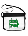 Pinch Proof - St. Patrick's Day Neoprene Laptop Shoulder Bag by TooLoud-Laptop Shoulder Bag-TooLoud-Black-White-One-Size-Adult-Davson Sales