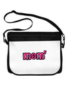 Mom to the Fifth Power - Cute Mom of 5 Design Neoprene Laptop Shoulder Bag by TooLoud-Laptop Shoulder Bag-TooLoud-Black-White-One Size-Davson Sales