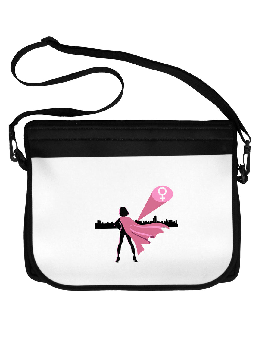 Girl Power Women's Empowerment Neoprene Laptop Shoulder Bag by TooLoud-Laptop Shoulder Bag-TooLoud-Black-White-15 Inches-Davson Sales