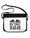 Ultimate Pi Day Design - Mirrored Pies Neoprene Laptop Shoulder Bag by TooLoud-Laptop Shoulder Bag-TooLoud-Black-White-One Size-Davson Sales
