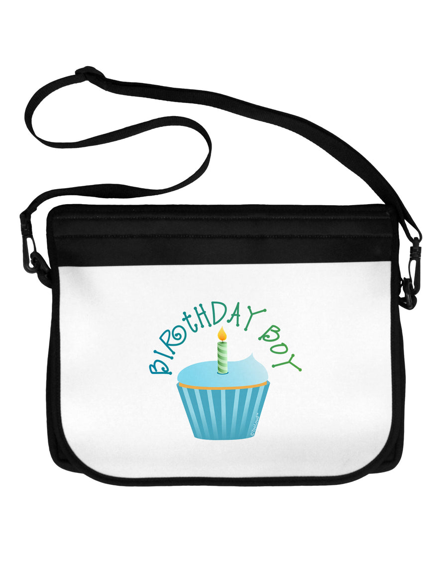 Birthday Boy - Candle Cupcake Neoprene Laptop Shoulder Bag by TooLoud-Laptop Shoulder Bag-TooLoud-Black-White-One Size-Davson Sales