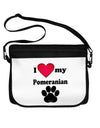 I Heart My Pomeranian Neoprene Laptop Shoulder Bag by TooLoud-TooLoud-Black-White-15 Inches-Davson Sales