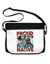 Proud Native American Neoprene Laptop Shoulder Bag-Laptop Shoulder Bag-TooLoud-Black-White-15 Inches-Davson Sales