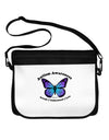 Autism Awareness - Puzzle Piece Butterfly Neoprene Laptop Shoulder Bag-Laptop Shoulder Bag-TooLoud-Black-White-One Size-Davson Sales