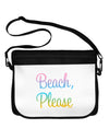 Beach Please - Summer Colors Neoprene Laptop Shoulder Bag-Laptop Shoulder Bag-TooLoud-Black-White-One Size-Davson Sales