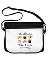 No Sushi No Life Neoprene Laptop Shoulder Bag-Laptop Shoulder Bag-TooLoud-Black-White-15 Inches-Davson Sales