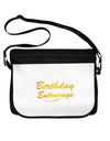 Birthday Entourage Text Neoprene Laptop Shoulder Bag by TooLoud-TooLoud-Black-White-15 Inches-Davson Sales
