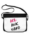 Aca-Awkward Neoprene Laptop Shoulder Bag-Laptop Shoulder Bag-TooLoud-Black-White-One Size-Davson Sales