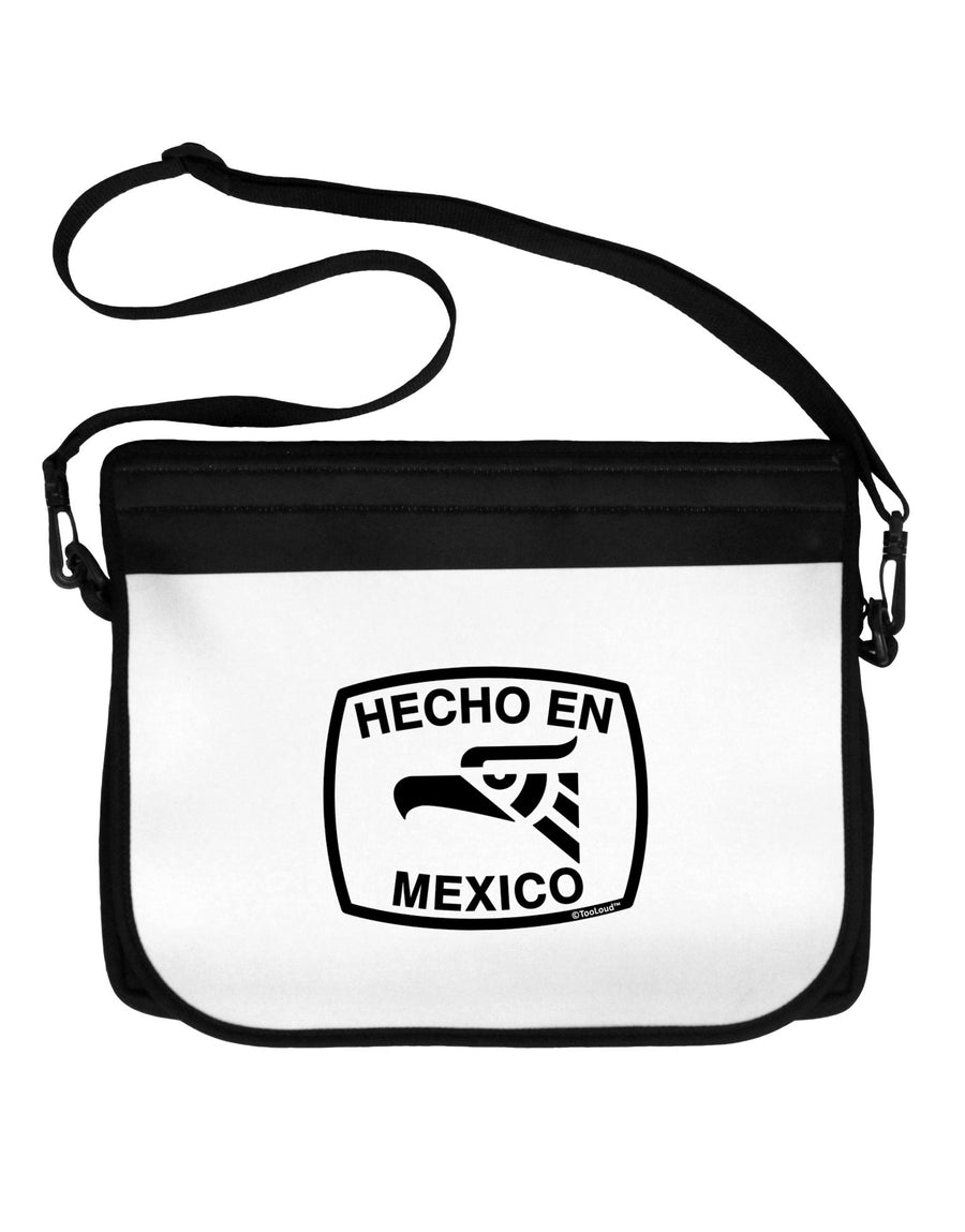 Hecho en Mexico Eagle Symbol with Text Neoprene Laptop Shoulder Bag by TooLoud-Laptop Shoulder Bag-TooLoud-Black-White-One Size-Davson Sales