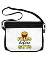 Fries Before Guys 15&#x22; Dark Laptop / Tablet Case Bag by TooLoud-Laptop / Tablet Case Bag-TooLoud-Black-White-15 Inches-Davson Sales