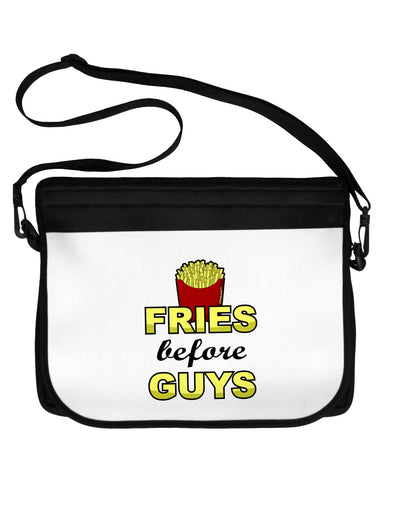 Fries Before Guys 15&#x22; Dark Laptop / Tablet Case Bag by TooLoud-Laptop / Tablet Case Bag-TooLoud-Black-White-15 Inches-Davson Sales