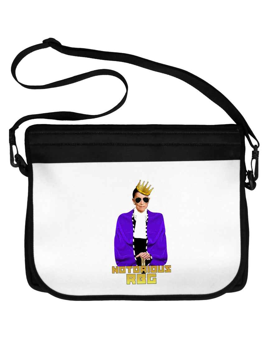 Notorious RBG Neoprene Laptop Shoulder Bag by TooLoud-TooLoud-Black-White-15 Inches-Davson Sales
