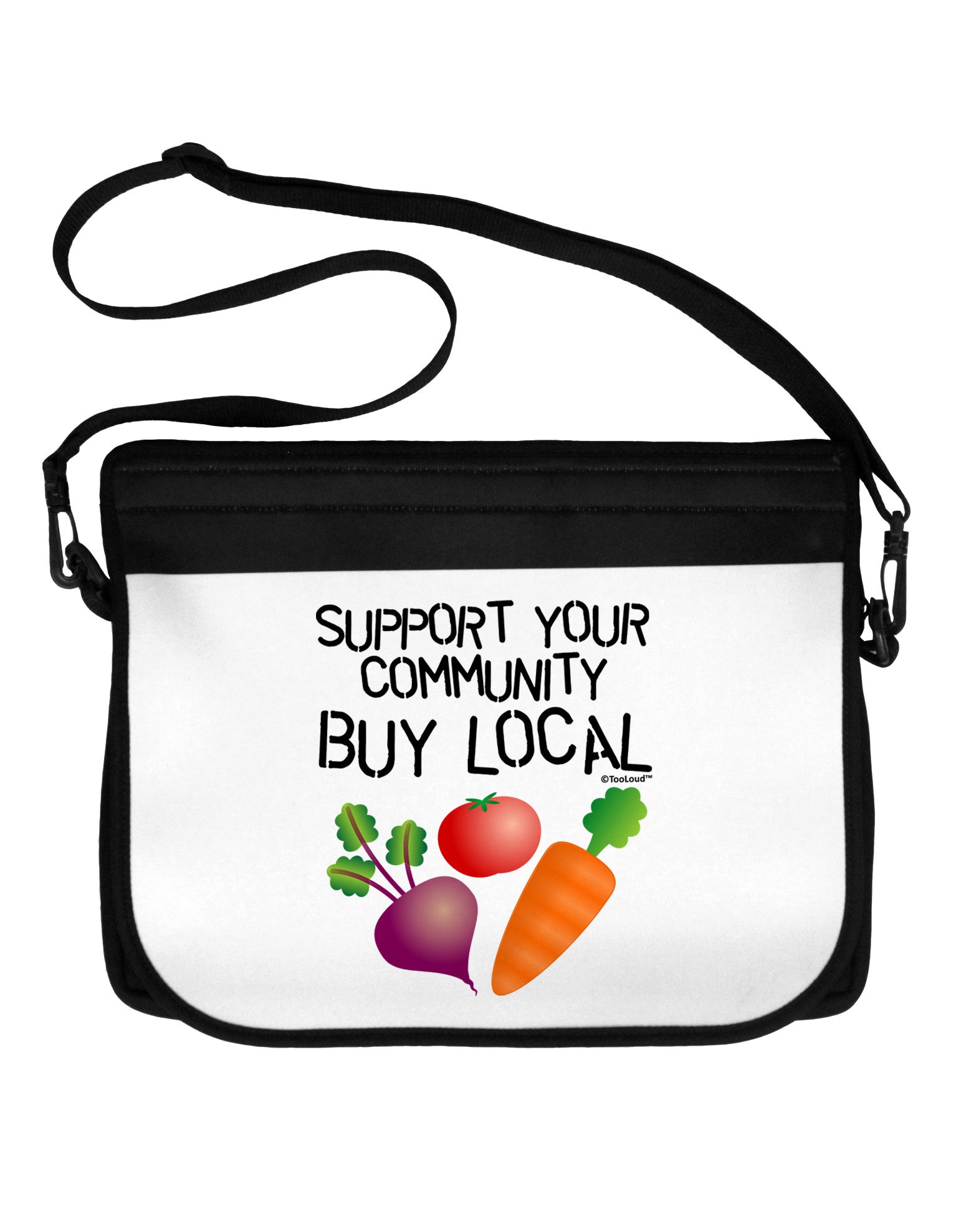 Support Your Community Buy Local Neoprene Laptop Shoulder Bag