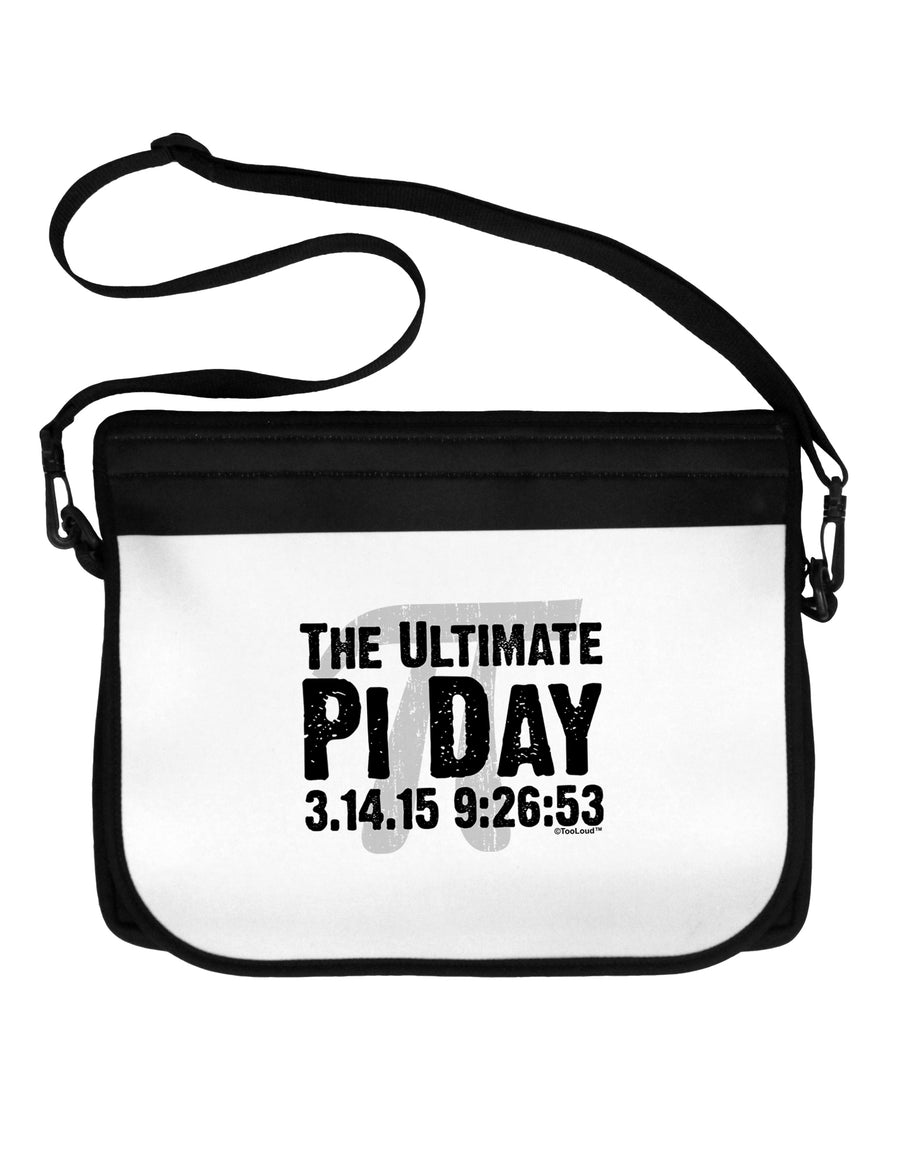 The Ultimate Pi Day Text Neoprene Laptop Shoulder Bag by TooLoud-Laptop Shoulder Bag-TooLoud-Black-White-One Size-Davson Sales