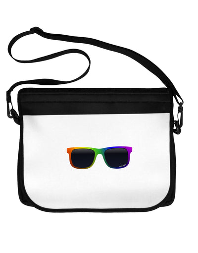 Pride Rainbow Glasses 15&#x22; Dark Laptop / Tablet Case Bag by TooLoud-Laptop / Tablet Case Bag-TooLoud-Black-White-15 Inches-Davson Sales