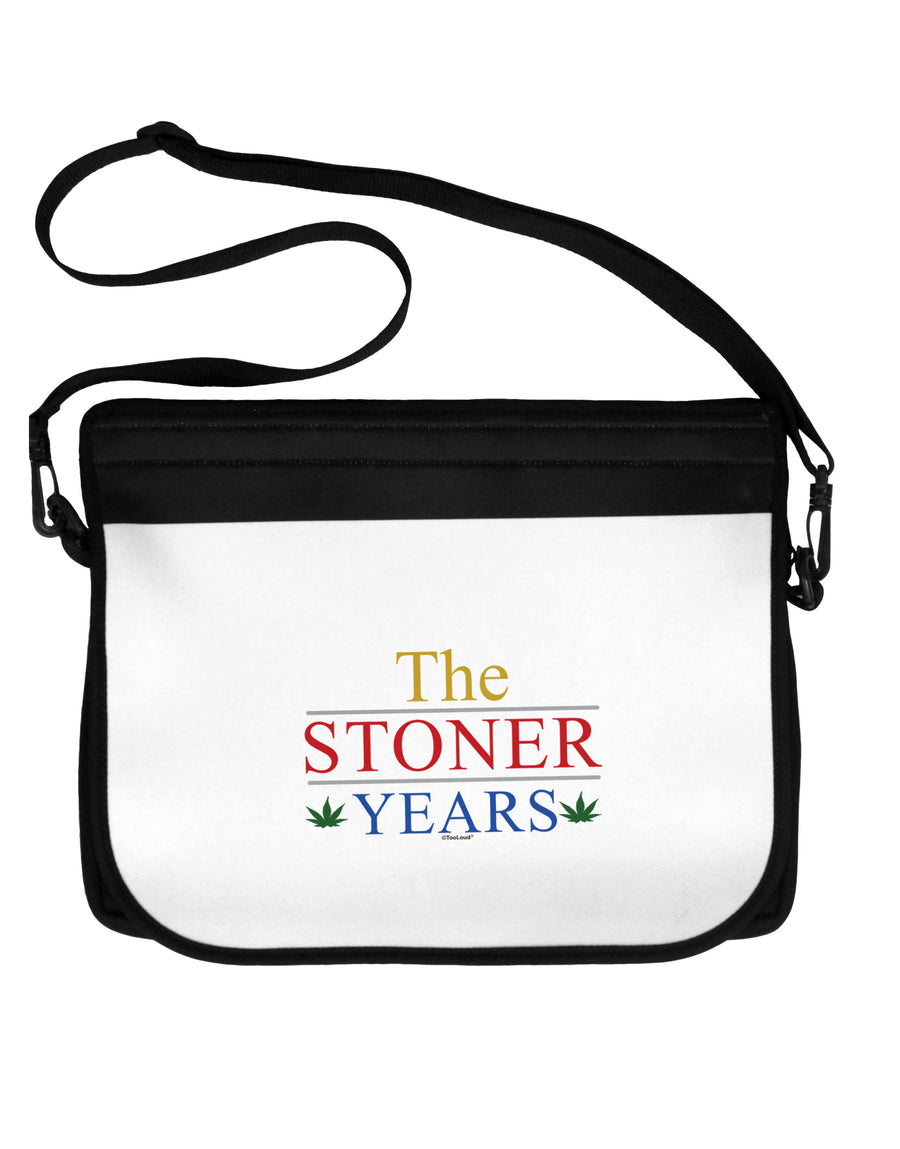 The Stoner Years Neoprene Laptop Shoulder Bag by TooLoud-TooLoud-Black-White-15 Inches-Davson Sales