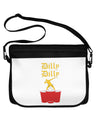Dilly Dilly Funny Beer Neoprene Laptop Shoulder Bag by TooLoud-Laptop Shoulder Bag-TooLoud-Black-White-15 Inches-Davson Sales