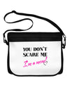 You Don't Scare Me - I'm a Mom Neoprene Laptop Shoulder Bag by TooLoud-Laptop Shoulder Bag-TooLoud-Black-White-One Size-Davson Sales