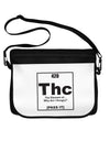 420 Element THC Funny Stoner Neoprene Laptop Shoulder Bag by TooLoud-Laptop Shoulder Bag-TooLoud-Black-White-15 Inches-Davson Sales
