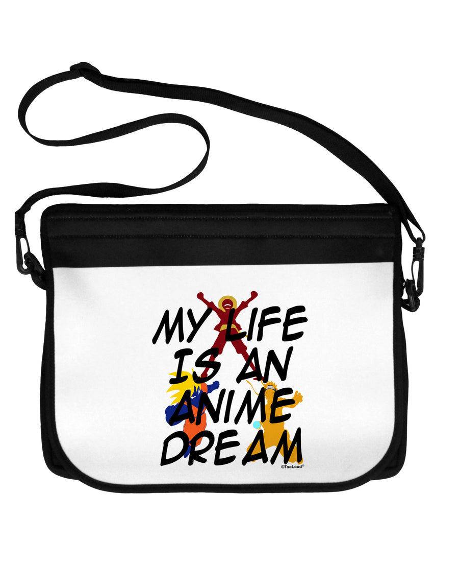 My Life Is An Anime Dream Neoprene Laptop Shoulder Bag by TooLoud-TooLoud-Black-White-15 Inches-Davson Sales