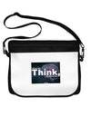 What We Think Buddha Neoprene Laptop Shoulder Bag-Laptop Shoulder Bag-TooLoud-Black-White-15 Inches-Davson Sales