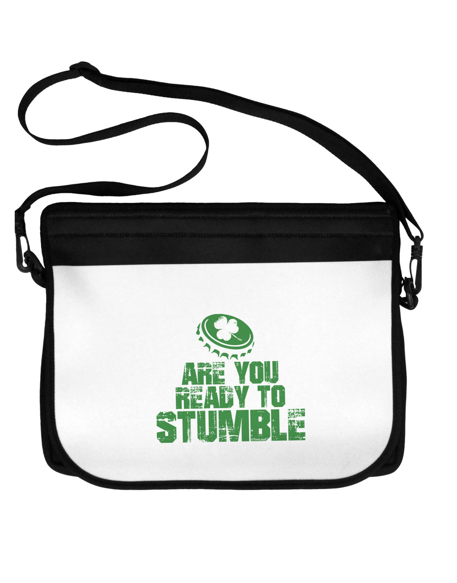 Are You Ready To Stumble Funny Neoprene Laptop Shoulder Bag by TooLoud-TooLoud-Black-White-15 Inches-Davson Sales