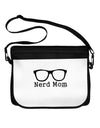Nerd Mom - Glasses Neoprene Laptop Shoulder Bag by TooLoud-Laptop Shoulder Bag-TooLoud-Black-White-One Size-Davson Sales