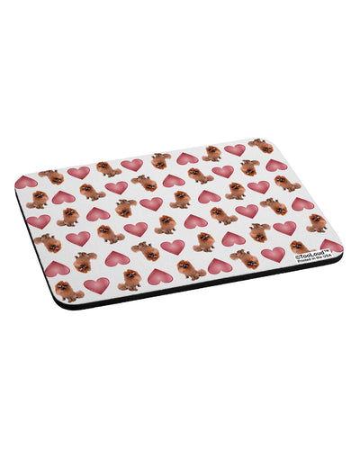 Pomeranian Hearts AOP Mousepad All Over Print-TooLoud-White-Davson Sales
