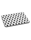 Black Polka Dots on White Mousepad All Over Print by TooLoud-TooLoud-White-Davson Sales