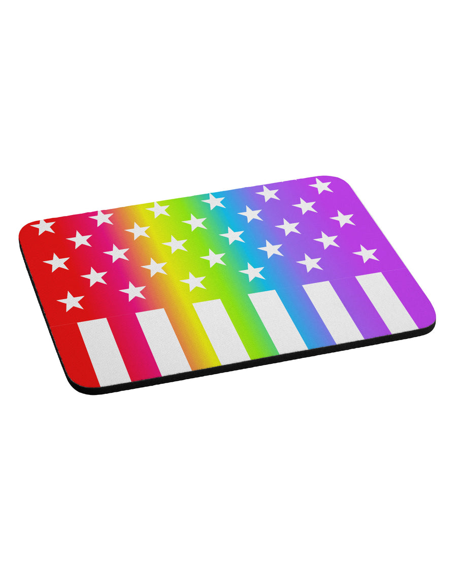 American Pride - Rainbow Stars and Stripes Mousepad All Over Print-TooLoud-White-Davson Sales