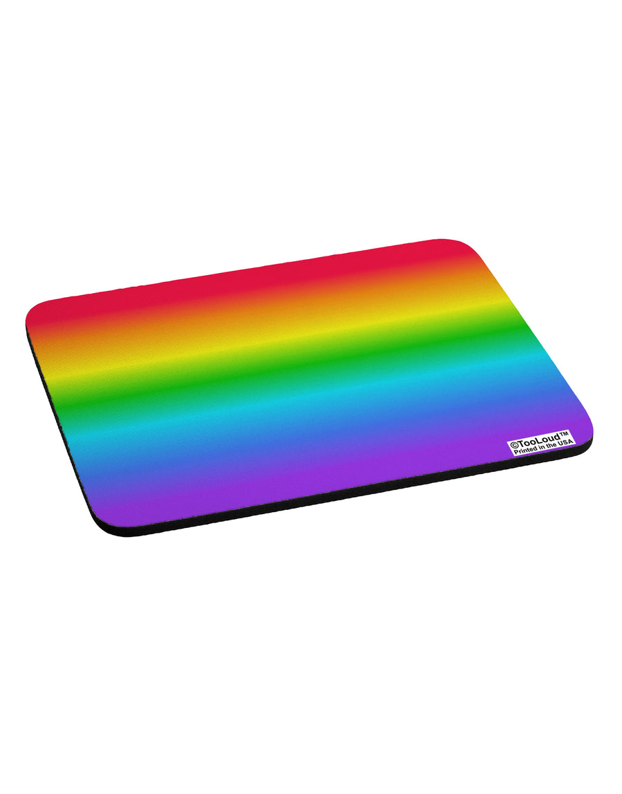 Horizontal Rainbow Gradient Mousepad All Over Print by TooLoud-TooLoud-White-Davson Sales