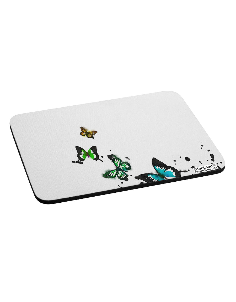 Splatter Butterflies AOP Mousepad All Over Print-TooLoud-White-Davson Sales